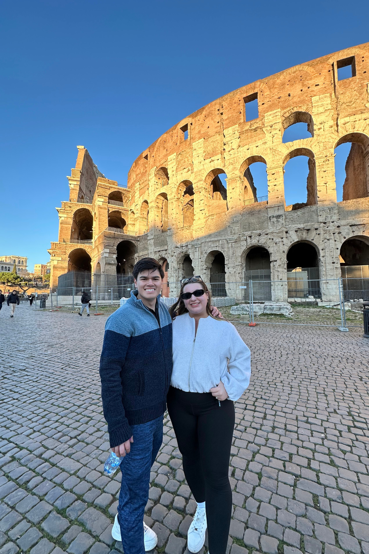 Shannen and David at the Colosseum in Italy